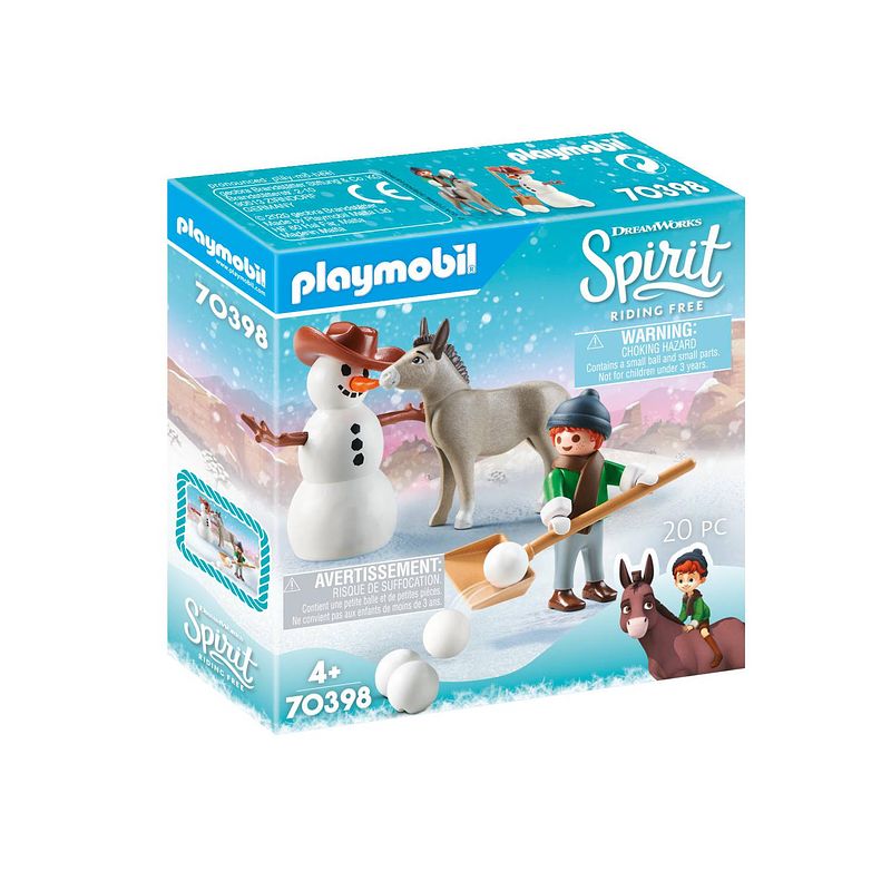 Foto van Playmobil spirit sneeuwpret met snips & meneer carrots 70398