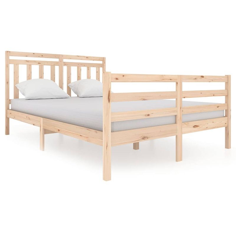 Foto van Vidaxl bedframe massief hout 140x200 cm