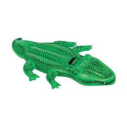 Foto van Intex opblaasbaar figuur krokodil ride-on - 168 x 86 cm