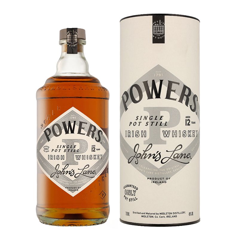 Foto van John powers 12 years irish john'ss lane 70cl whisky + giftbox