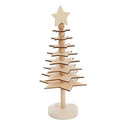 Foto van Kleur je eigen houten 3d kerstboom