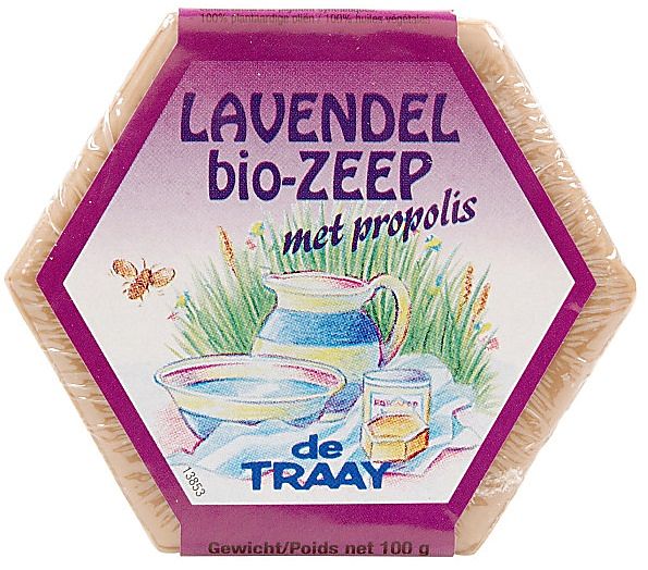 Foto van De traay zeep lavendel met propolis