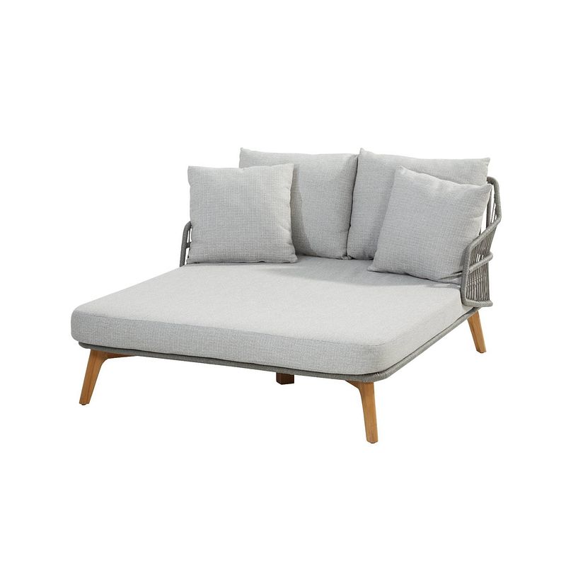 Foto van 4-seasons sempre daybed - teak/silver grey