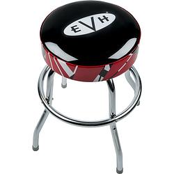 Foto van Evh logo barstool with striped trim 24" barkruk 61 cm