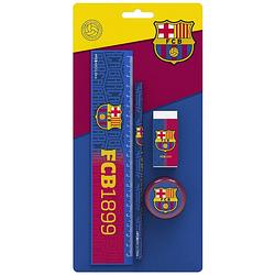 Foto van Fc barcelona schrijfset fcb1899 blauw/rood 4-delig