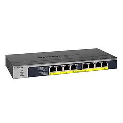 Foto van Netgear gs108pp switch (8-port poe/poe+gigabit unmanaged) switch zwart