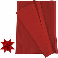 Foto van Knutselmateriaal papierstroken rood 500 stuks - hobbypapier