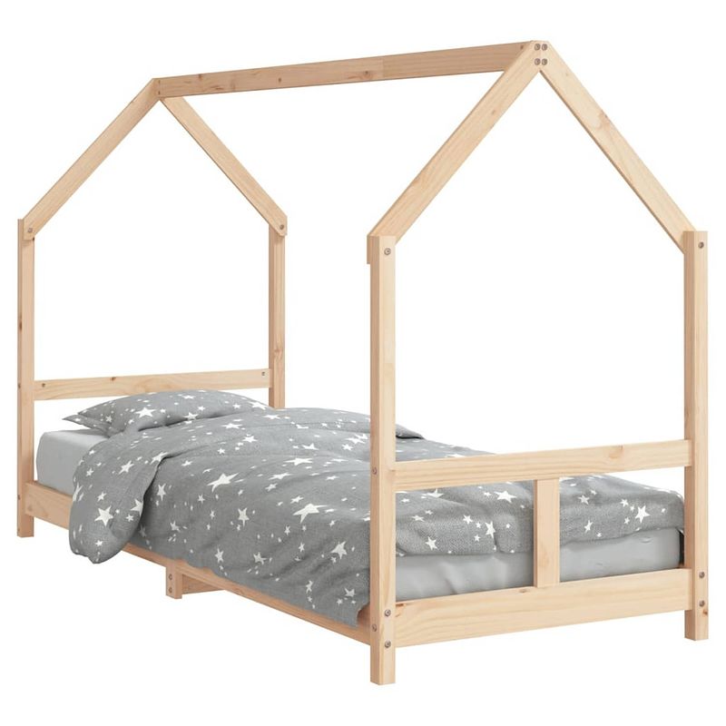 Foto van Vidaxl kinderbedframe 80x200 cm massief grenenhout