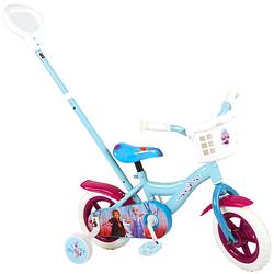 Foto van Disney meisjesfiets disney frozen 10 inch 18 cm meisjes doortrapper blauw