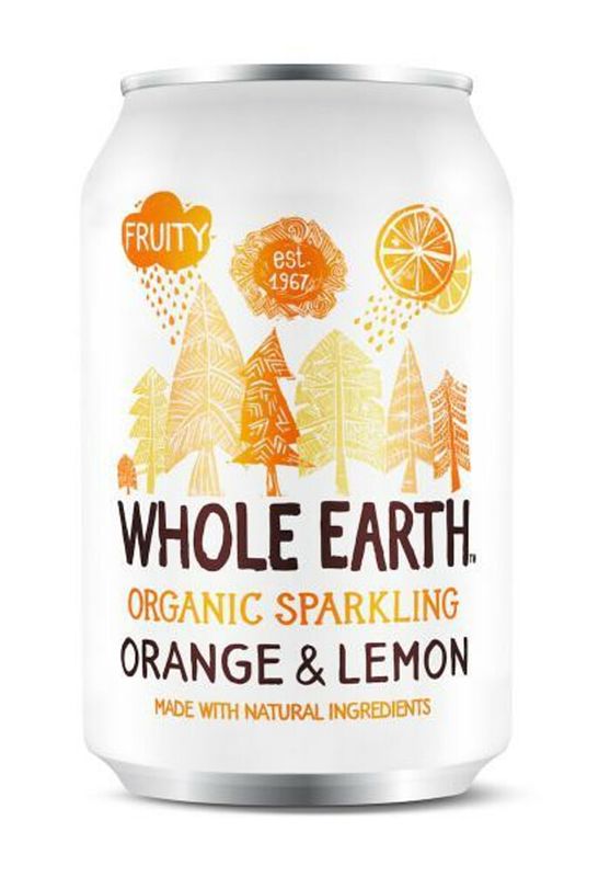 Foto van Whole earth organic sparkling orange & lemon