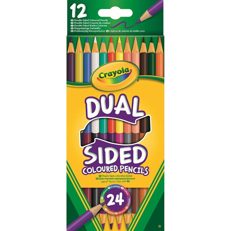 Foto van Crayola duo-kleurpotloden 12 stuks