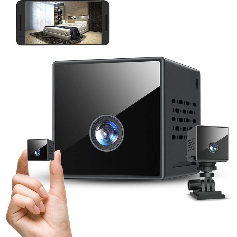 Foto van Nince mini spy camera met wifi en app - beveiligingscamera met bewegingsdetectie - bewakingscamera voor binnen