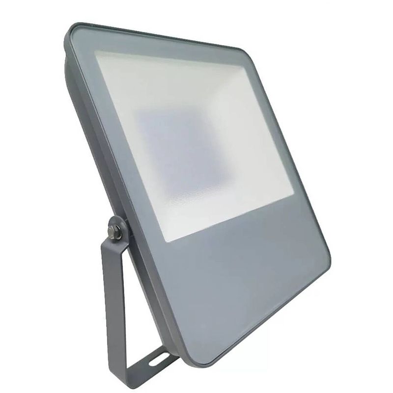 Foto van Led bouwlamp - facto evola - 100 watt - led schijnwerper - natuurlijk wit 4000k - waterdicht ip65 - 140lm/w -