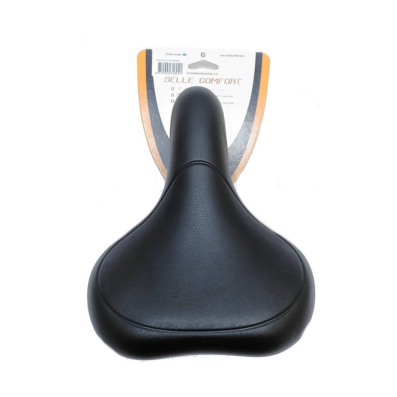 Foto van Selle comfort comfort zadel e-bike zwart, zonder strop (hangverpakking).