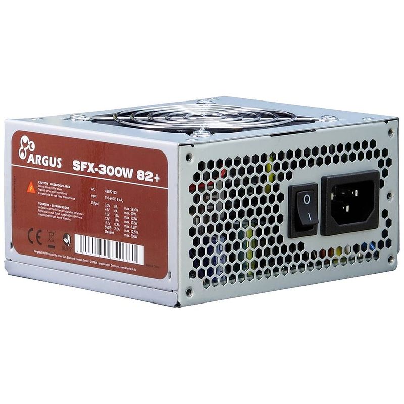 Foto van Inter-tech sfx-300w pc-netvoeding 300 w 80 plus