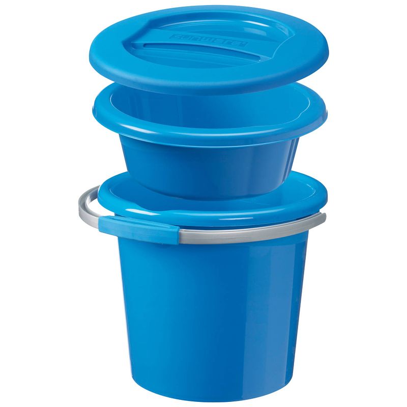 Foto van Water-line schoonmaak set - klein - 5l & 12l - blauw