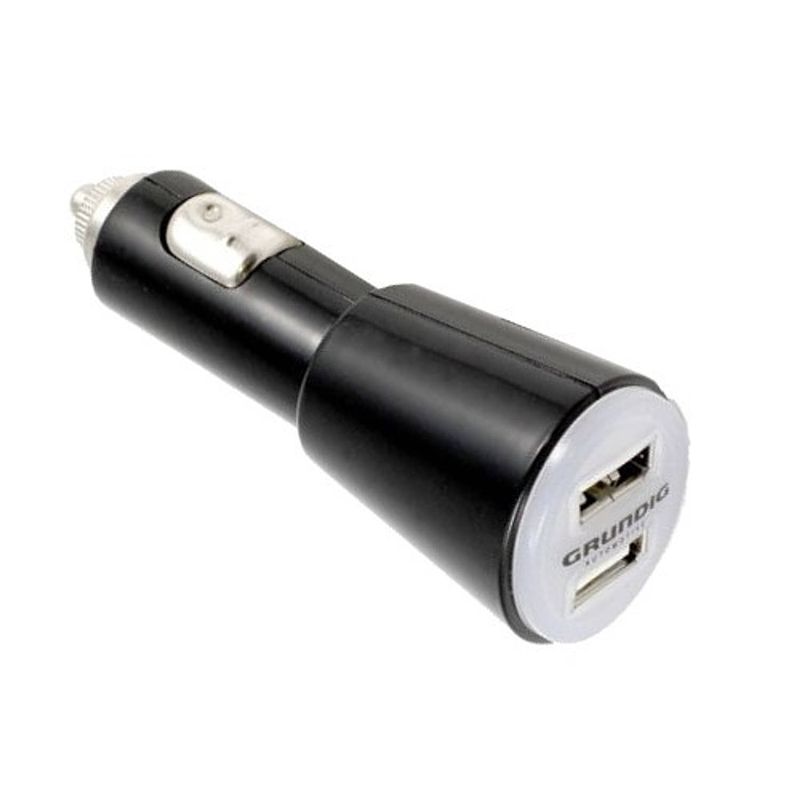 Foto van Grundig autolader usb 12 volt 1 ampère zwart