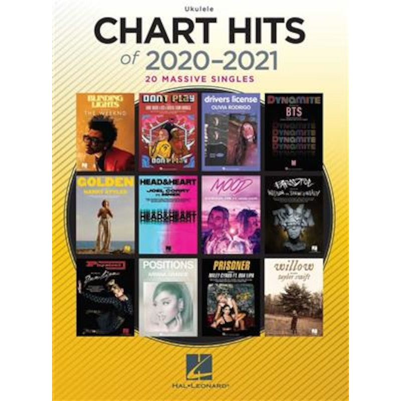 Foto van Hal leonard chart hits of 2020-2021 songboek voor ukelele