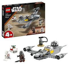 Foto van Lego star wars mando en grogu's n-1 starfighter 75410