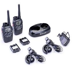 Foto van Midland g7 pro 2er kofferset, pmr446 doppelstandlader, ma24-l headsets c1090.18 pmr-portofoon set van 2 stuks