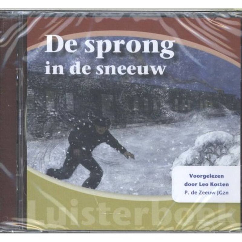 Foto van De sprong in de sneeuw