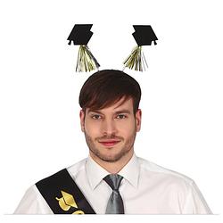 Foto van Geslaagd/diploma gehaald verkleed diadeem/haarband - afstudeer thema feest accessoires - verkleedhoofddeksels