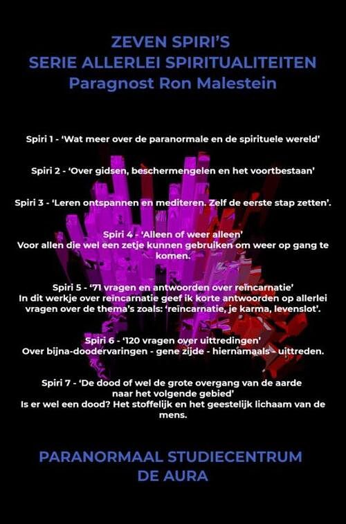 Foto van 7 spiri's - paragnost ron malestein - ebook (9789464354973)