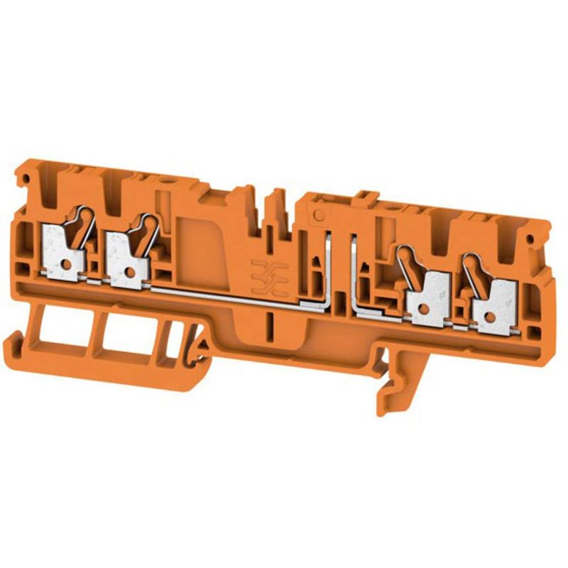 Foto van Doorgangsklem weidmüller adt 2.5 4c or 1989880000 oranje 50 stuk(s)