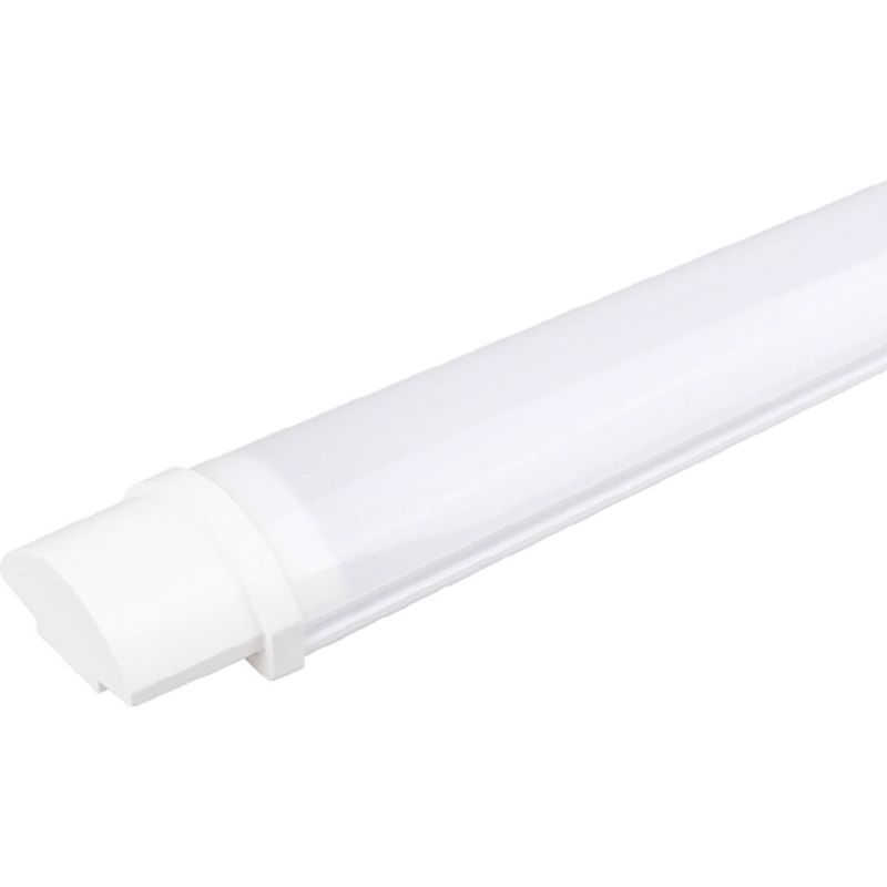 Foto van Led balk - led batten - aigi tynom - 40w - waterdicht ip65 - warm wit 3000k - mat wit - kunststof - 120cm