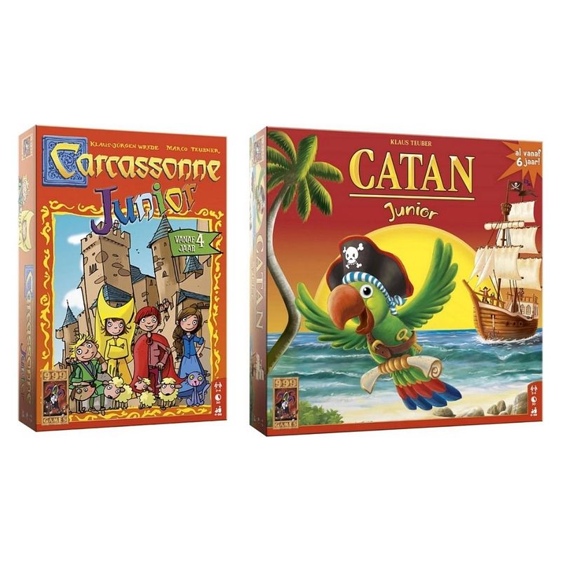 Foto van Spellenbundel - 2 stuks - carcassonne junior & catan junior