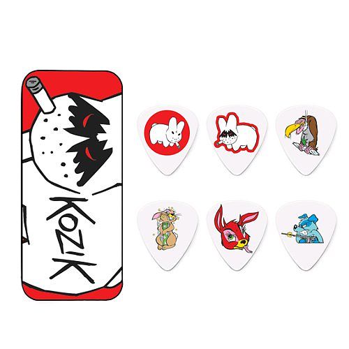 Foto van Dunlop bl109t73 frank kozik (series 1) doosje plectrums 0.73mm