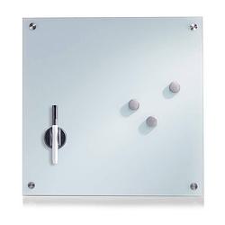 Foto van Mini whiteboard magnetisch 40 x 40 cm zeller present inclusief accessoires