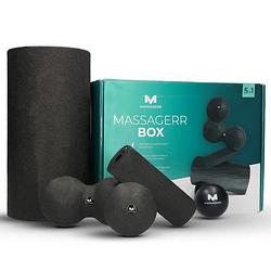 Foto van Massagerr® box - foamroller set met triggerpoint bal & duo massagebal - foam roller - fitness massage - incl. stressbal
