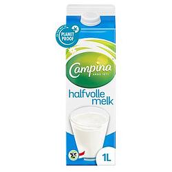 Foto van Campina halfvolle melk 1l bij jumbo