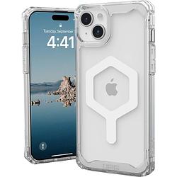 Foto van Urban armor gear plyo magsafe backcover apple iphone 15 plus ice, transparant, wit