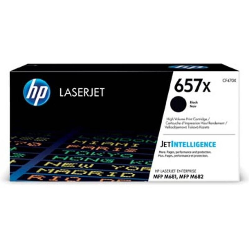 Foto van Hp toner 657x zwart, 28.000 pagina's - oem: cf470x