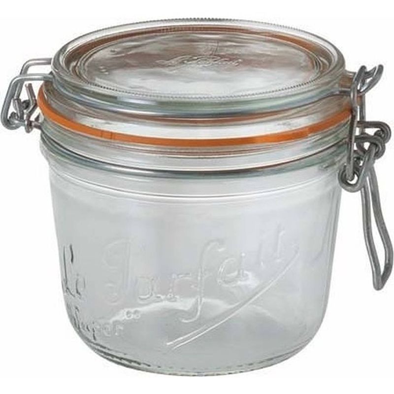 Foto van Luchtdichte weckpot transparant glas 500 ml - weckpotten