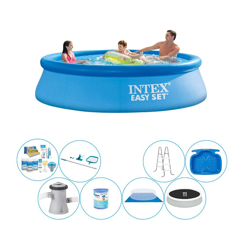 Foto van Intex easy set rond 305x76 cm - deluxe zwembad set