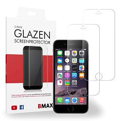 Foto van 2-pack bmax apple iphone 6/6s screenprotector - glass - 2.5d