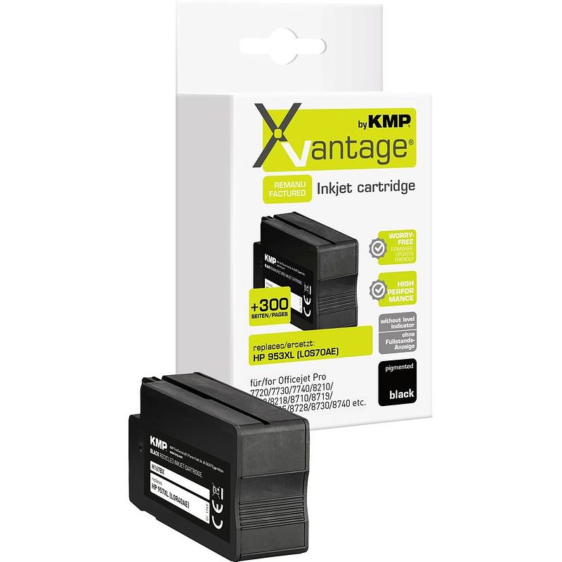 Foto van Xvantage cartridge vervangt hp 953xl (l0s70ae) compatibel single zwart 1747,4081 1747,4081