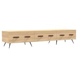 Foto van The living store televisiekast trendy sonoma eiken - 150x36x30 cm