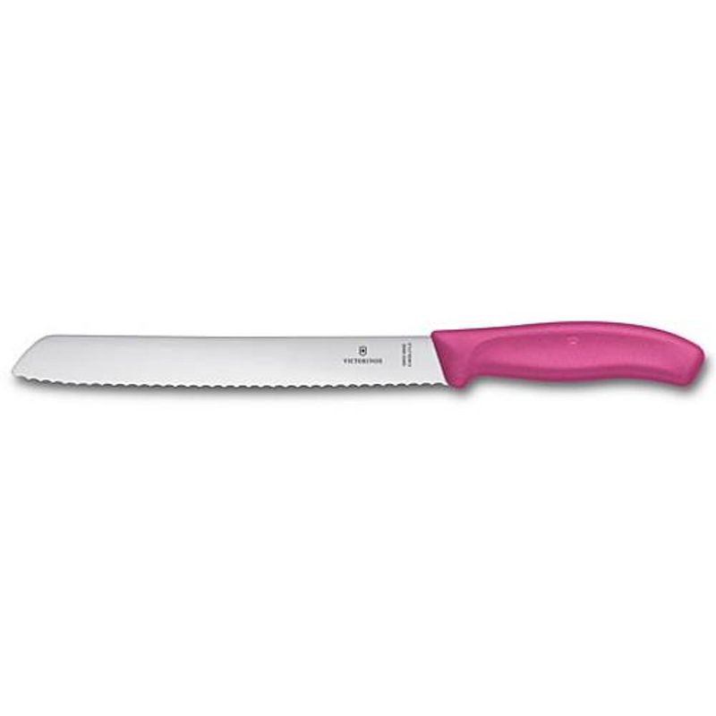 Foto van Victorinox - victorinox broodmes swiss classic, rvs roze kunststof