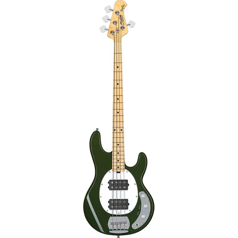 Foto van Sterling by music man stingray ray4 hh olive elektrische basgitaar