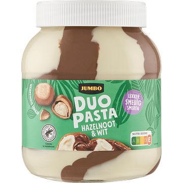 Foto van Jumbo duo pasta hazelnoot & wit 750g