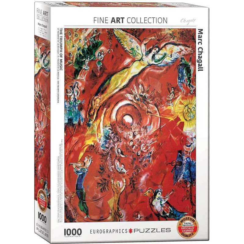 Foto van Eurographics puzzel the triumph of music - marc chagall - 1000 stukjes