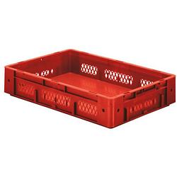 Foto van Vtk 600/120-1 stapelbak geschikt voor levensmiddelen (l x b x h) 600 x 400 x 120 mm rood 2 stuk(s)