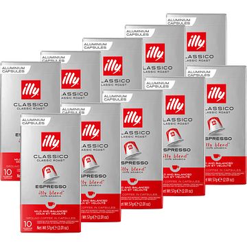 Foto van Illy espresso classico koffiecups 10 x 10 stuks bij jumbo