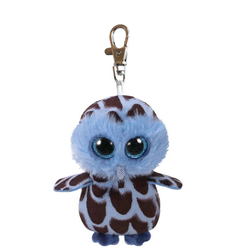 Foto van Ty beanie boo uil yago sleutelhanger - 8,5 cm