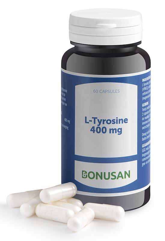 Foto van Bonusan l-tyrosine 400 mg capsules