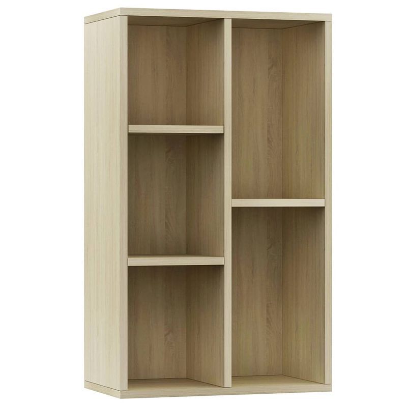 Foto van Vidaxl boekenkast/dressoir 50x25x80 cm spaanplaat sonoma eikenkleurig